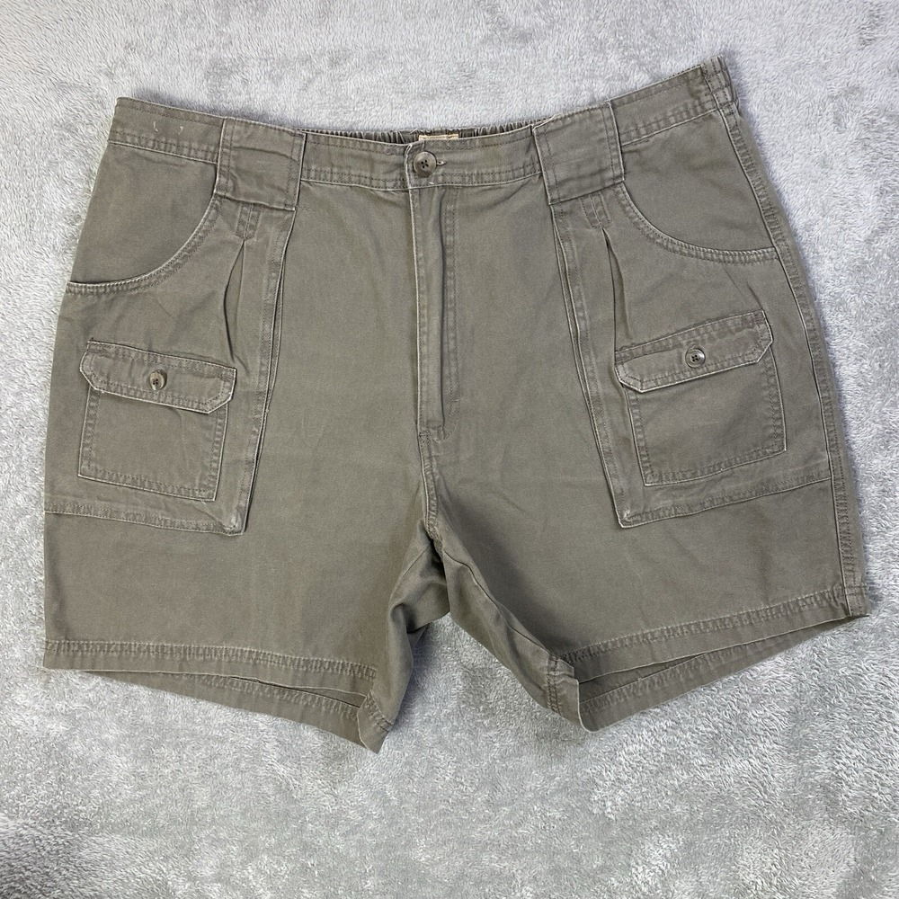 Red Head Shorts Men Olive Green Sz 44 Cargo Utility Flex Waist 100% Cotton